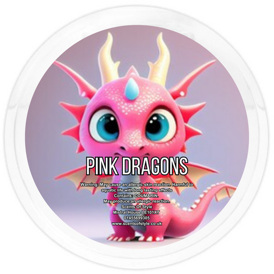 Pink Dragons 2oz Segment Pot