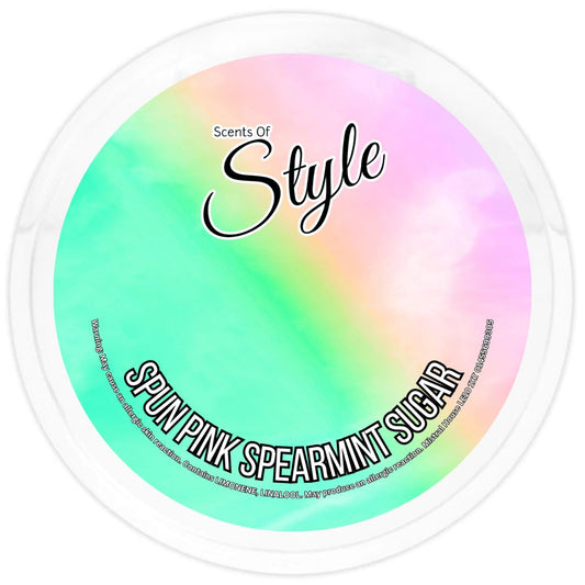 Spun Pink Spearmint Sugar 4oz Cutie Pie